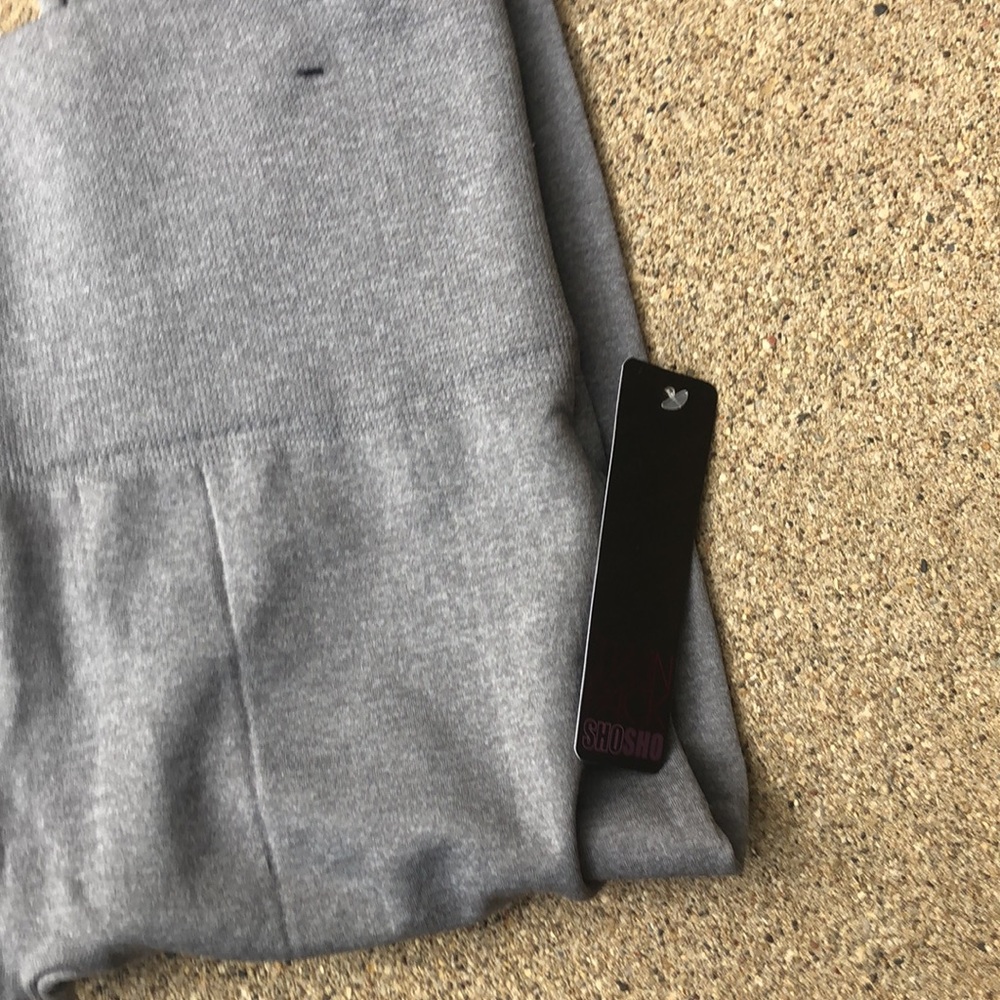 NWT fleece lined gray leggings M/L - Picture 3 of 4
